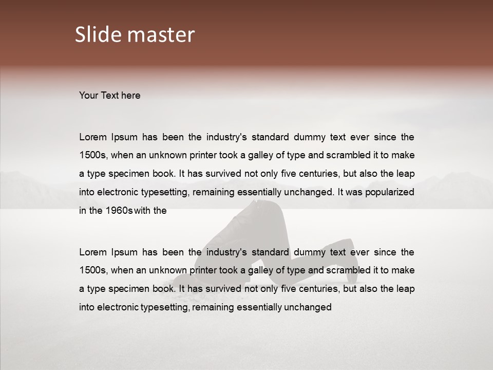 Mountain Travel Crisis PowerPoint Template