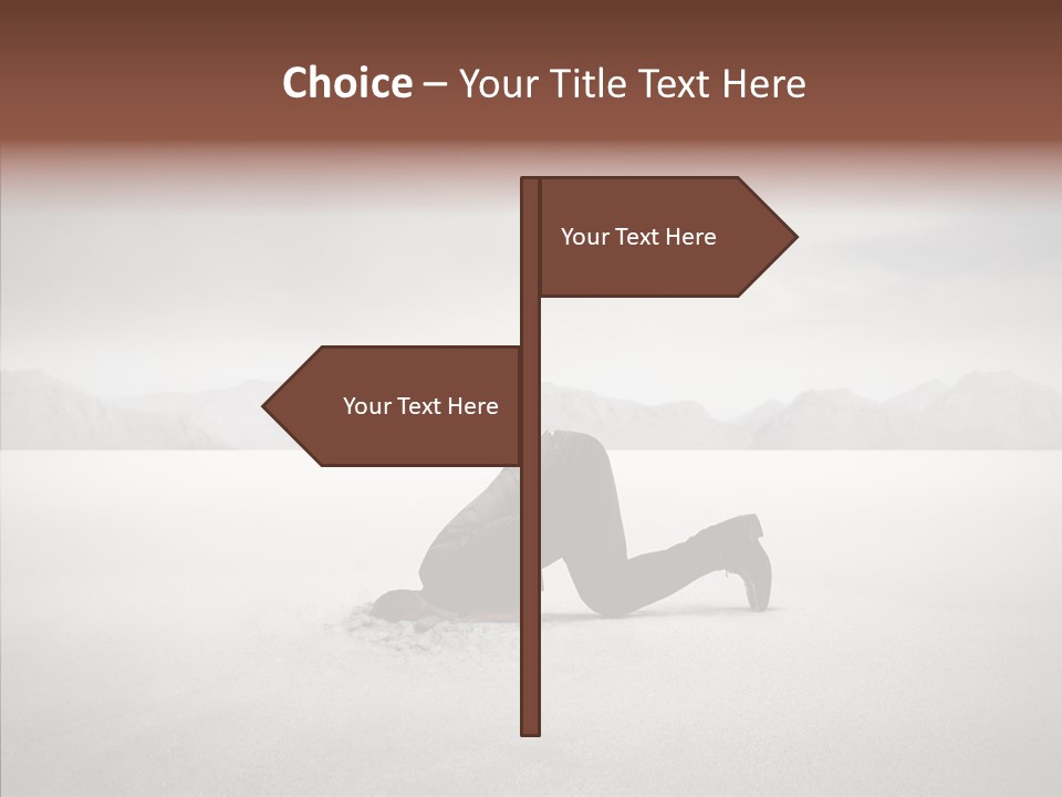 Mountain Travel Crisis PowerPoint Template