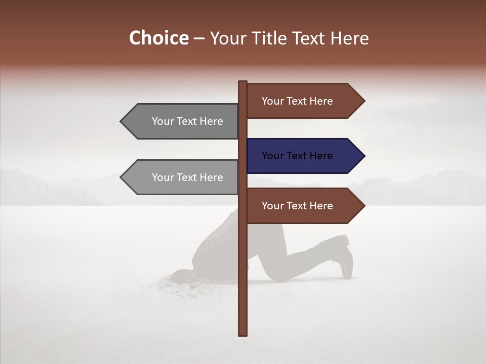 Mountain Travel Crisis PowerPoint Template