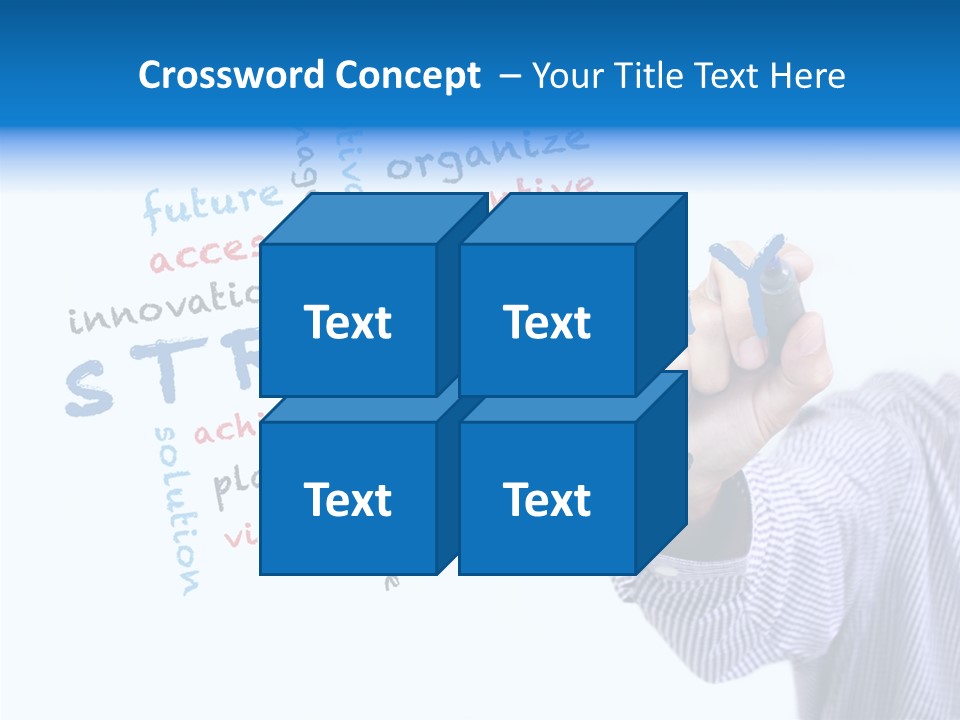 Word Goal Handwriting PowerPoint Template