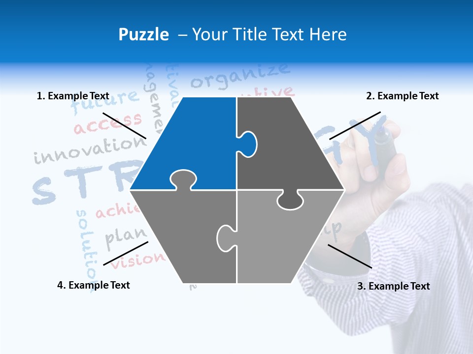 Word Goal Handwriting PowerPoint Template