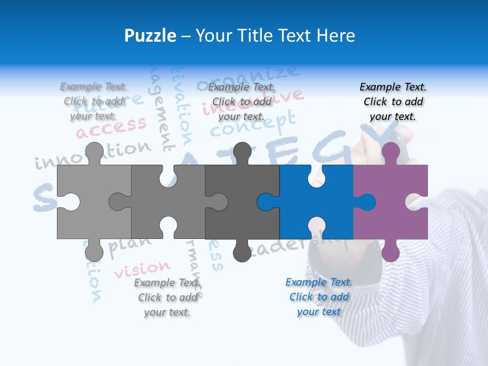 Word Goal Handwriting PowerPoint Template