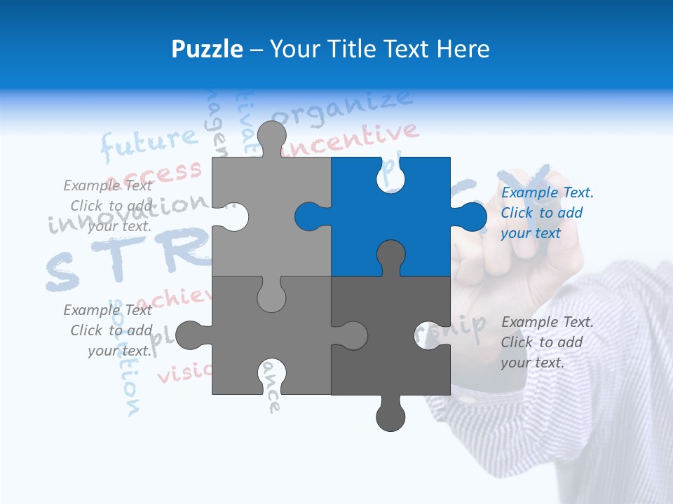 Word Goal Handwriting PowerPoint Template