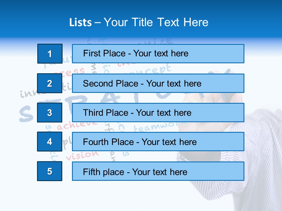 Word Goal Handwriting PowerPoint Template