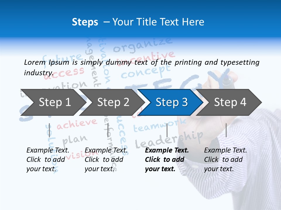 Word Goal Handwriting PowerPoint Template