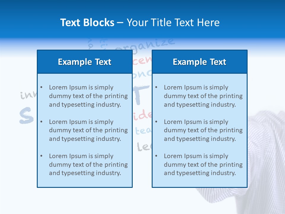 Word Goal Handwriting PowerPoint Template