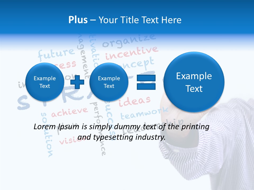 Word Goal Handwriting PowerPoint Template