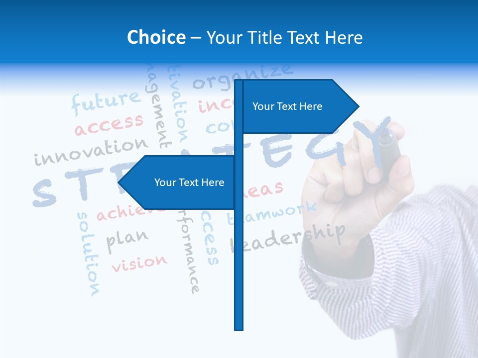 Word Goal Handwriting PowerPoint Template