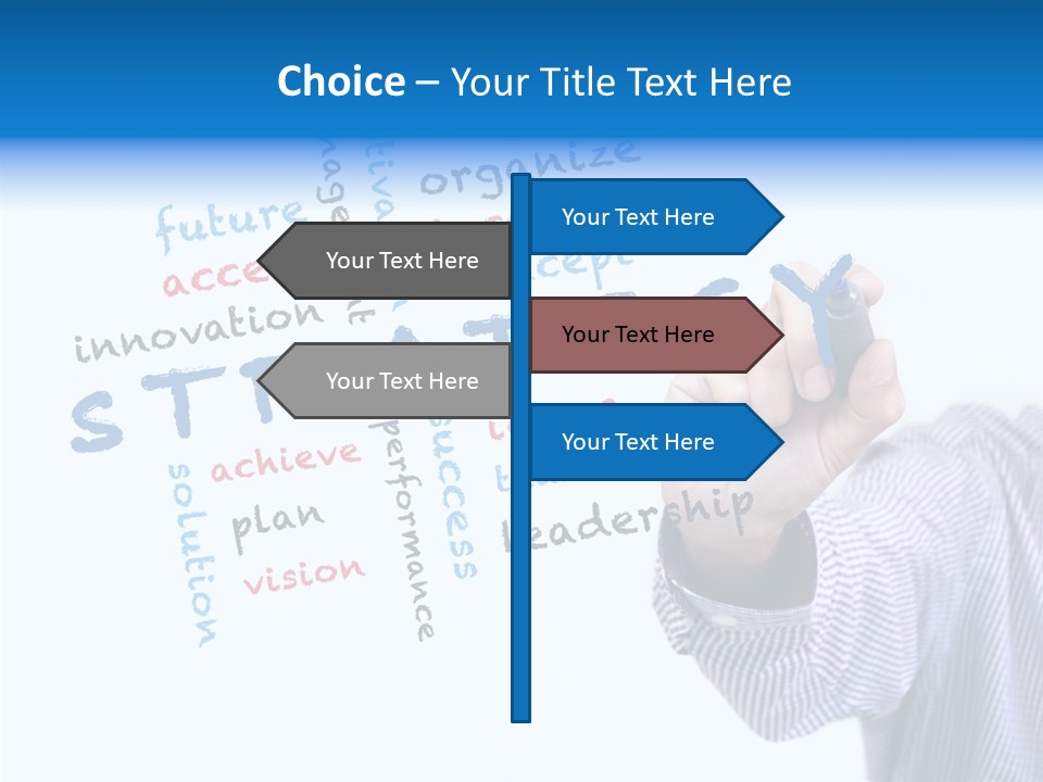 Word Goal Handwriting PowerPoint Template