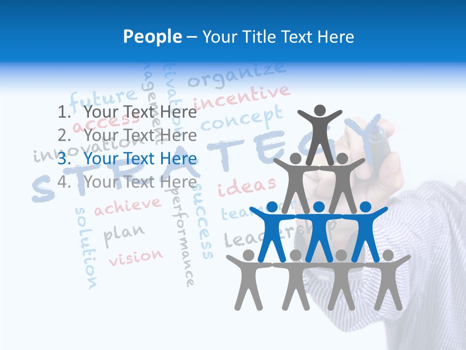 Word Goal Handwriting PowerPoint Template