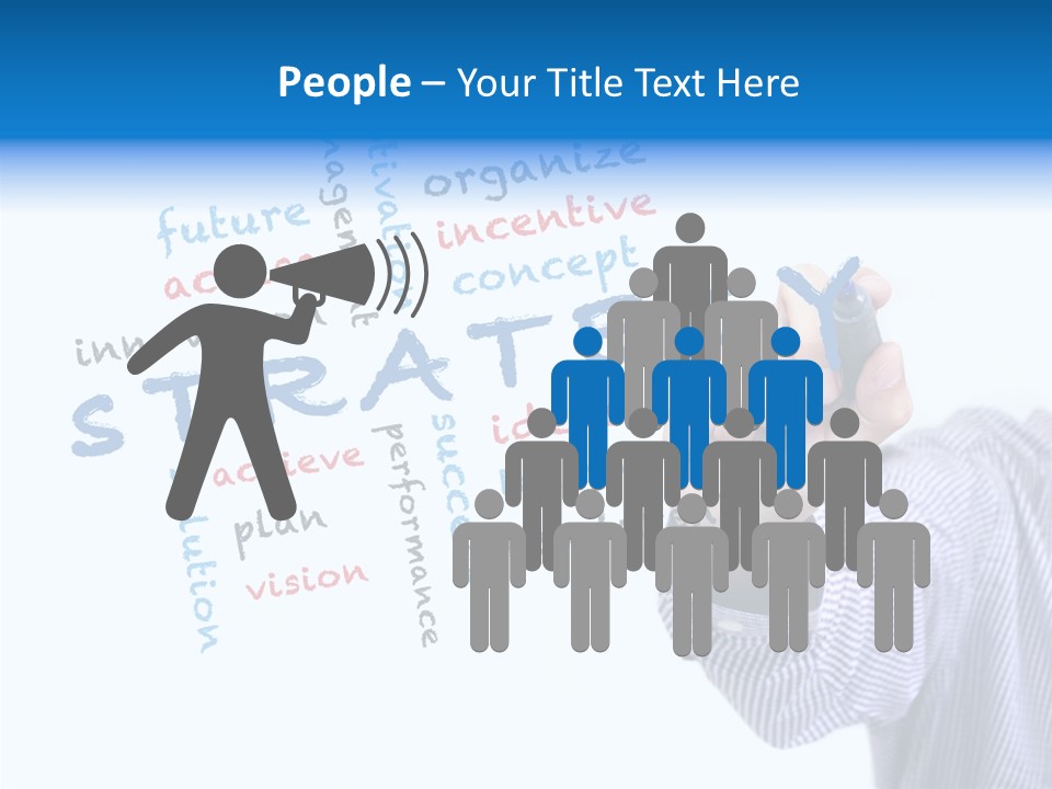 Word Goal Handwriting PowerPoint Template