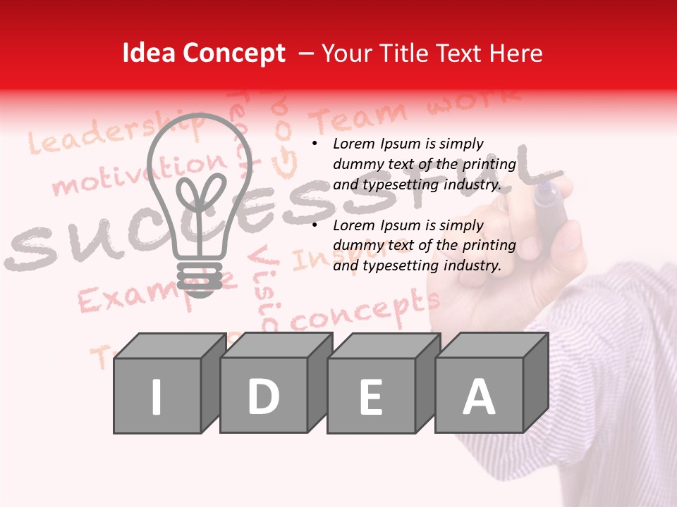 Management Symbol Ideas PowerPoint Template