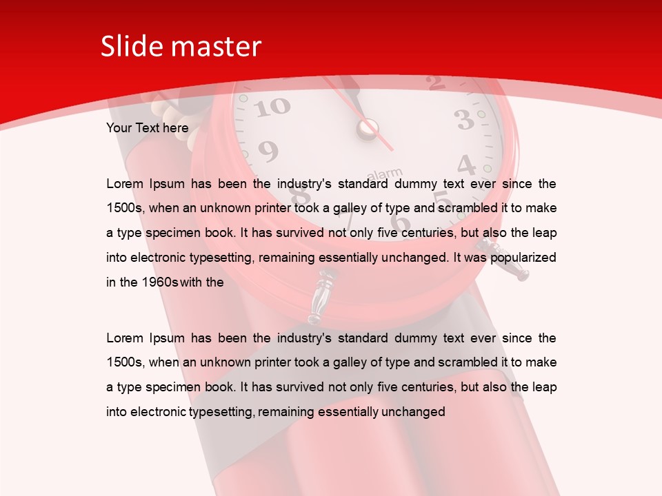 Dynamite Alarm Time PowerPoint Template