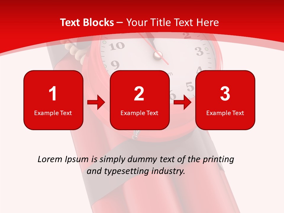 Dynamite Alarm Time PowerPoint Template