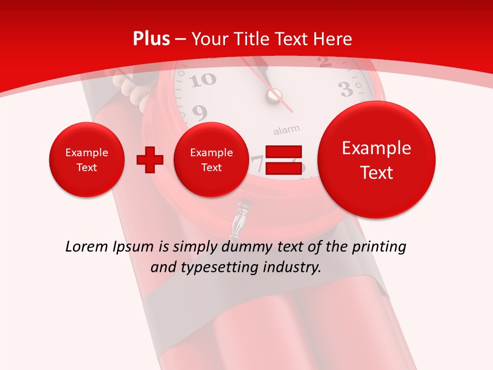Dynamite Alarm Time PowerPoint Template