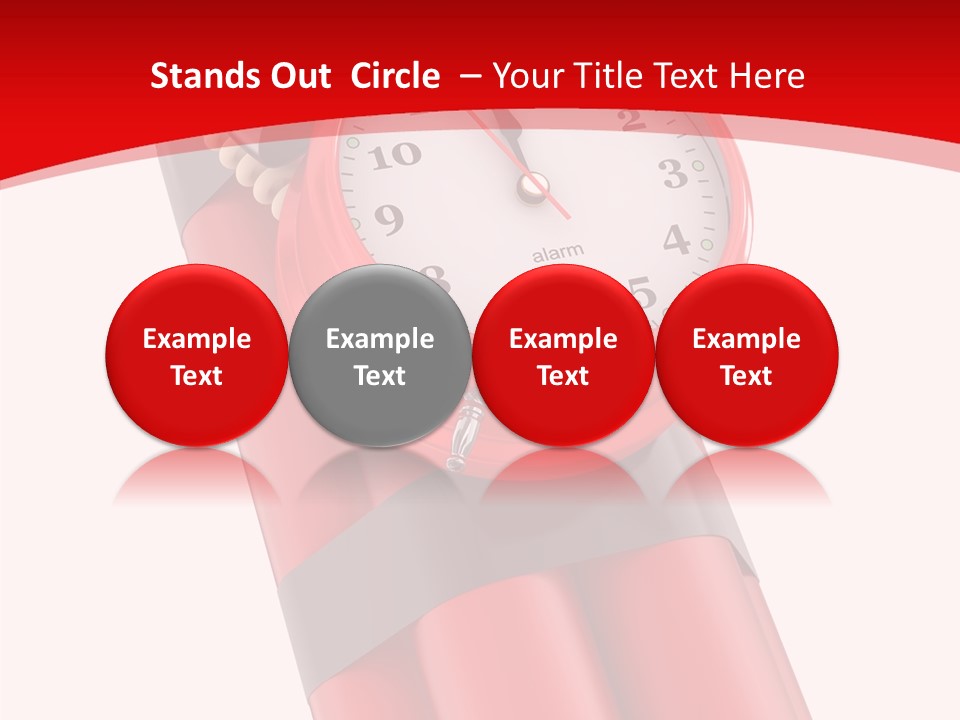 Dynamite Alarm Time PowerPoint Template