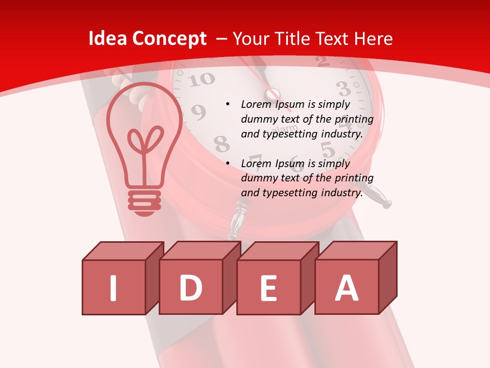 Dynamite Alarm Time PowerPoint Template