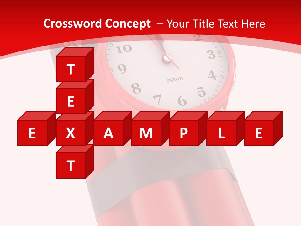 Dynamite Alarm Time PowerPoint Template