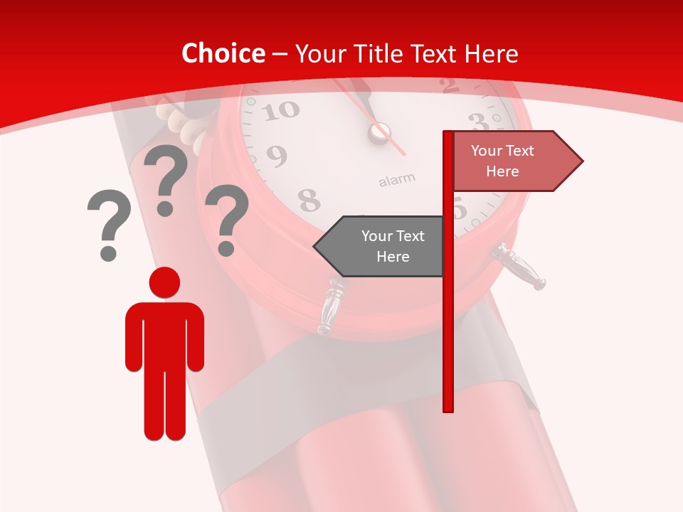 Dynamite Alarm Time PowerPoint Template
