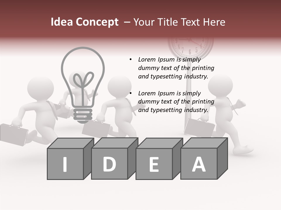 Conceptual Business People PowerPoint Template