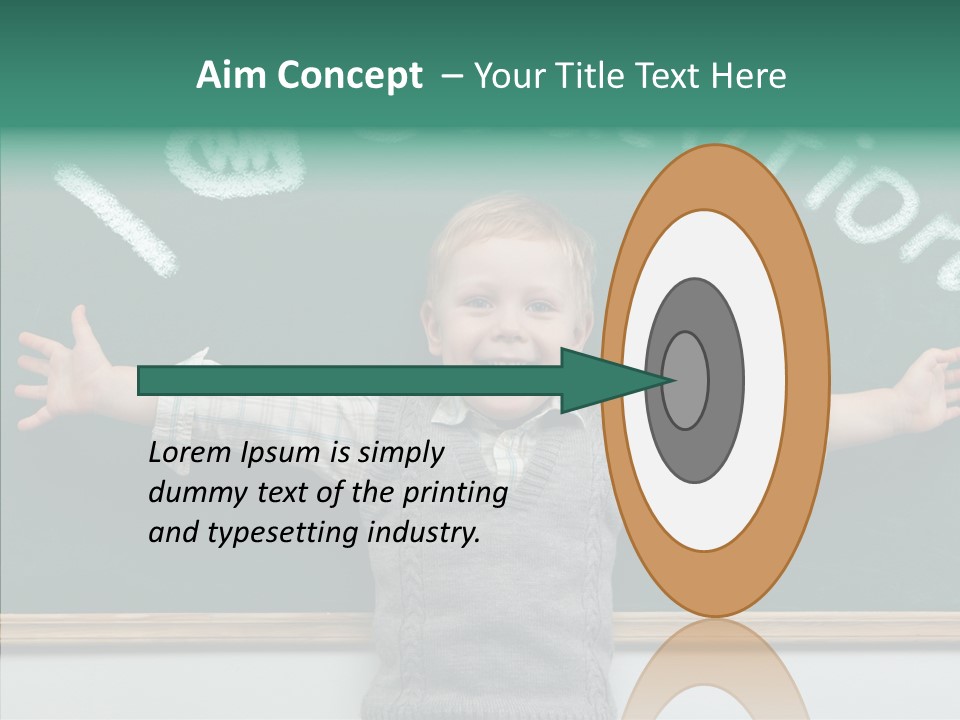 Concept Caucasian Think PowerPoint Template