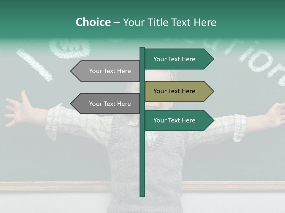 Concept Caucasian Think PowerPoint Template
