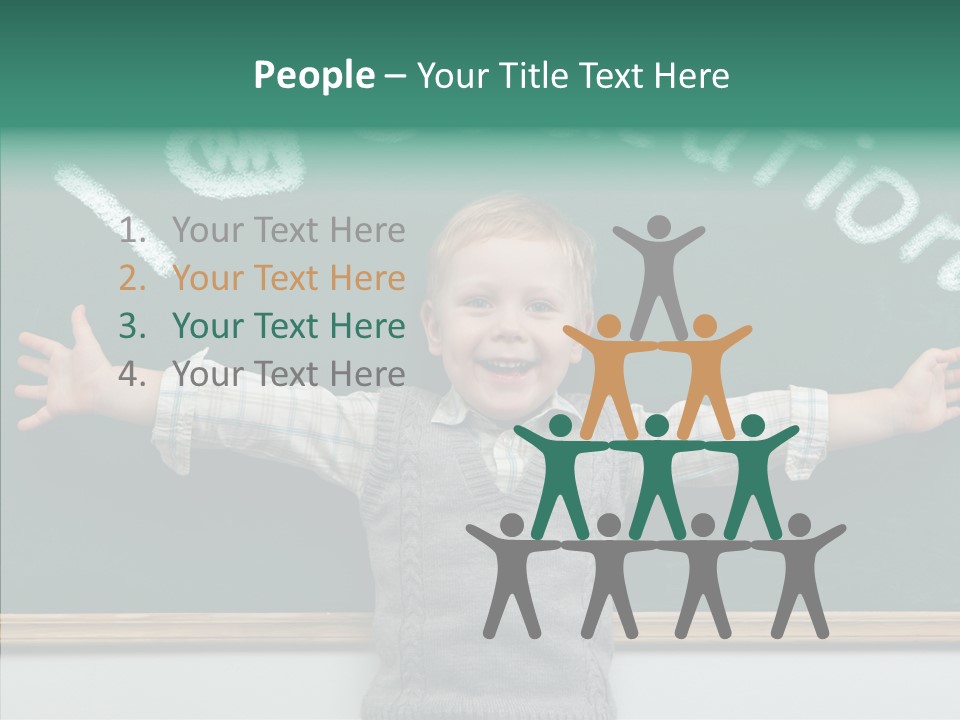 Concept Caucasian Think PowerPoint Template