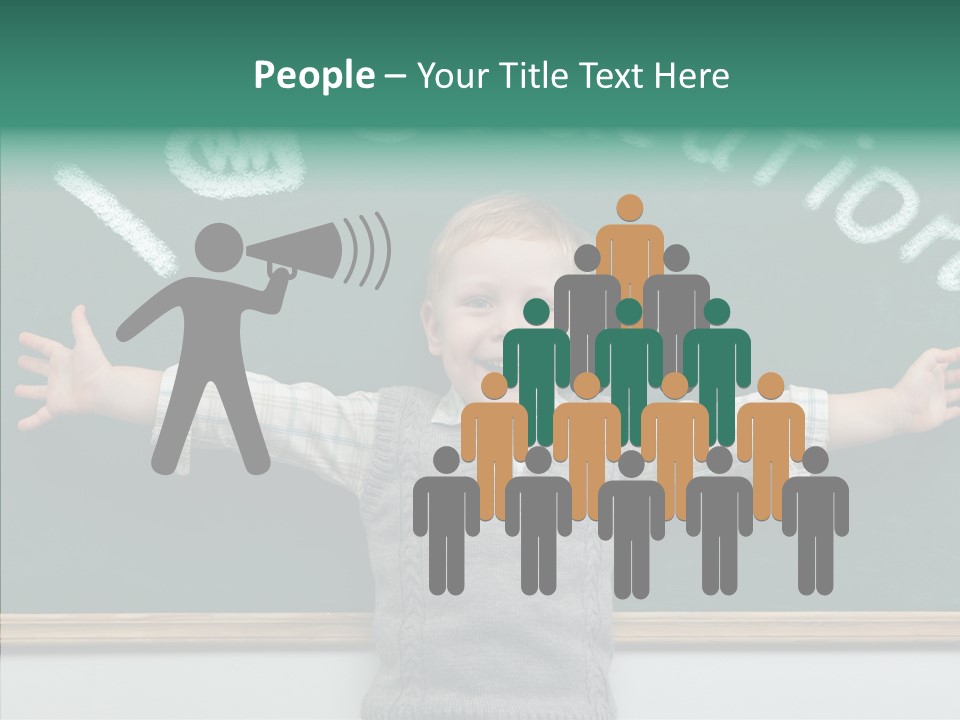 Concept Caucasian Think PowerPoint Template