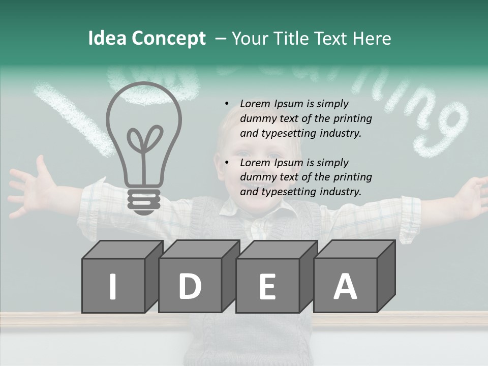 Picture Intelligent Education PowerPoint Template