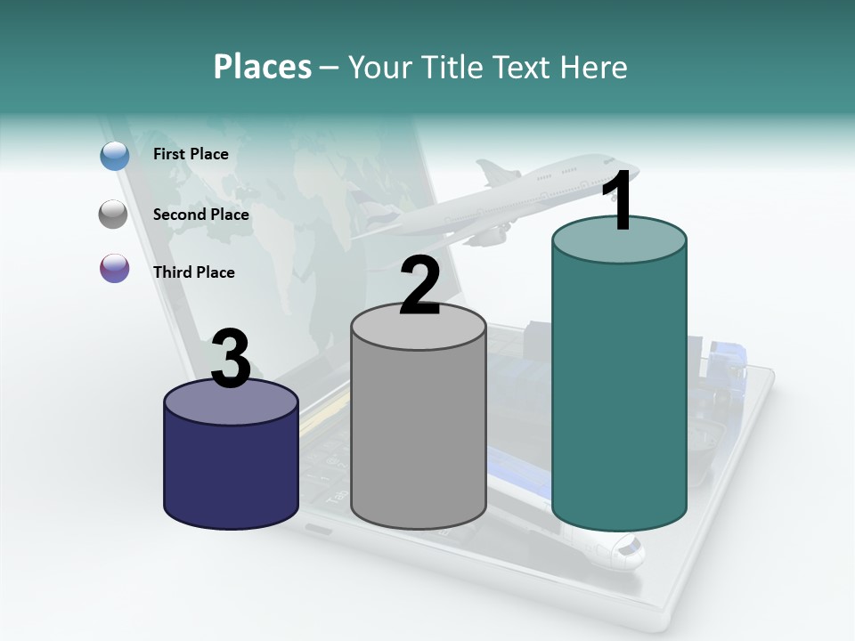 Trailer Haulage Air PowerPoint Template