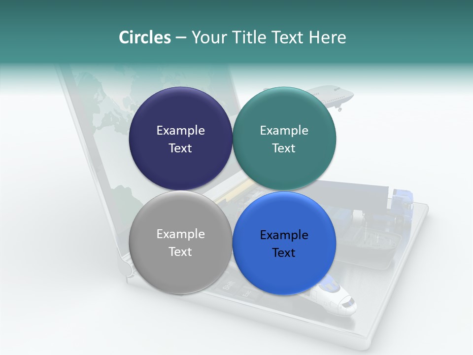 Trailer Haulage Air PowerPoint Template