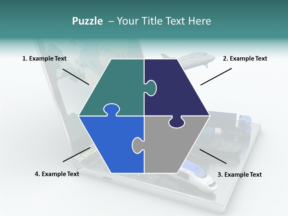 Trailer Haulage Air PowerPoint Template