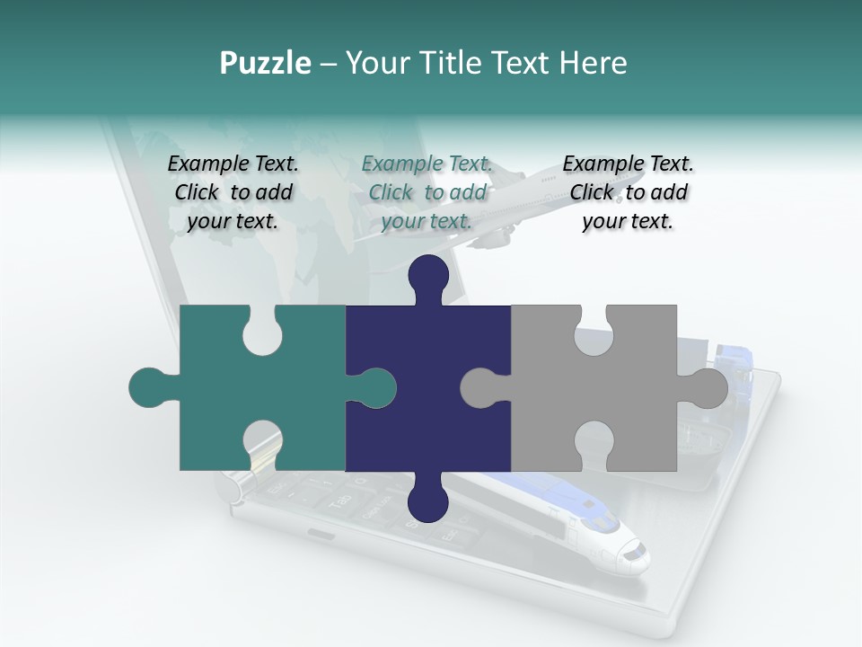 Trailer Haulage Air PowerPoint Template