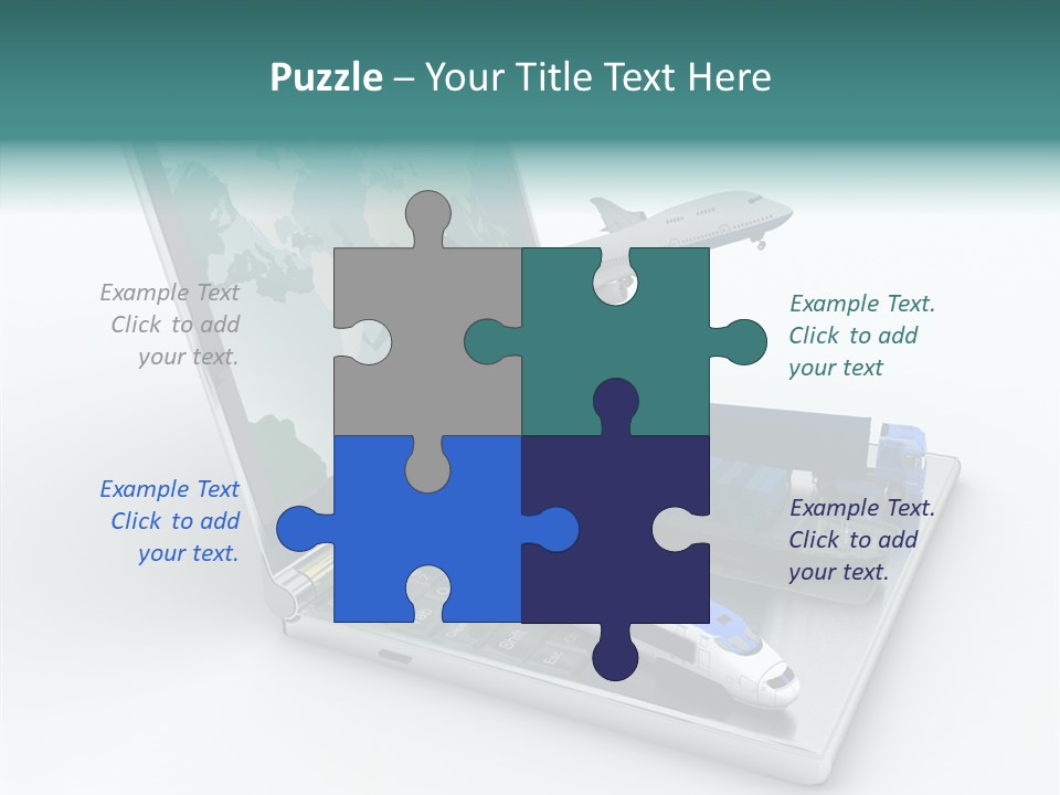 Trailer Haulage Air PowerPoint Template