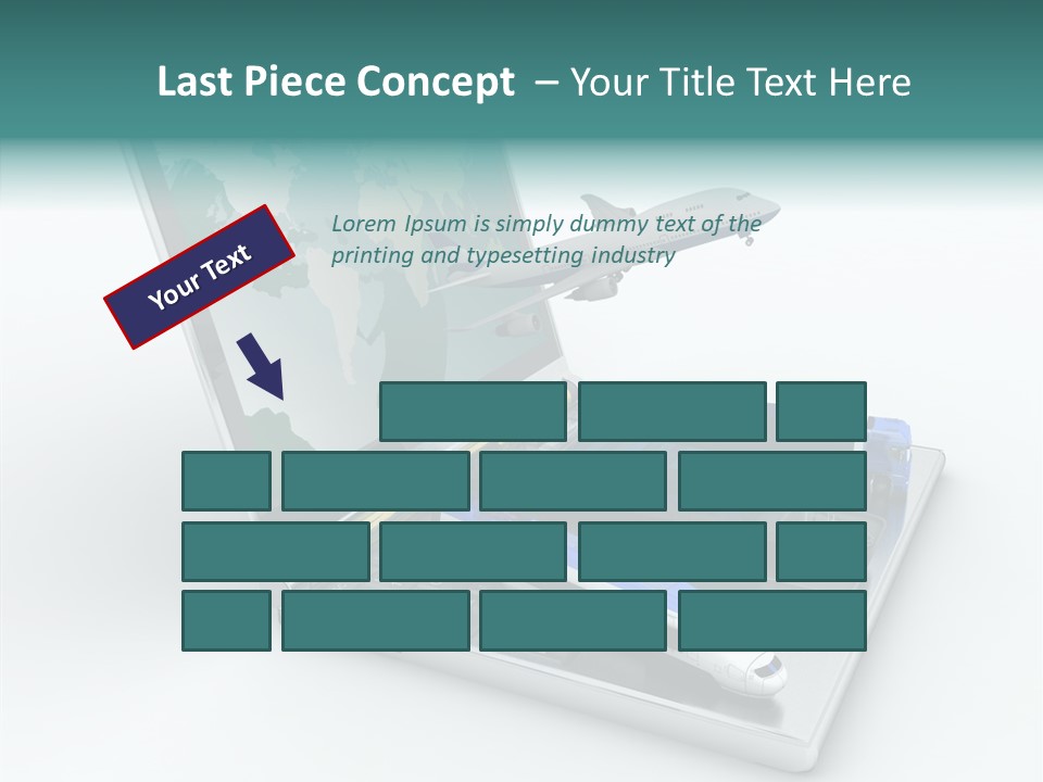 Trailer Haulage Air PowerPoint Template