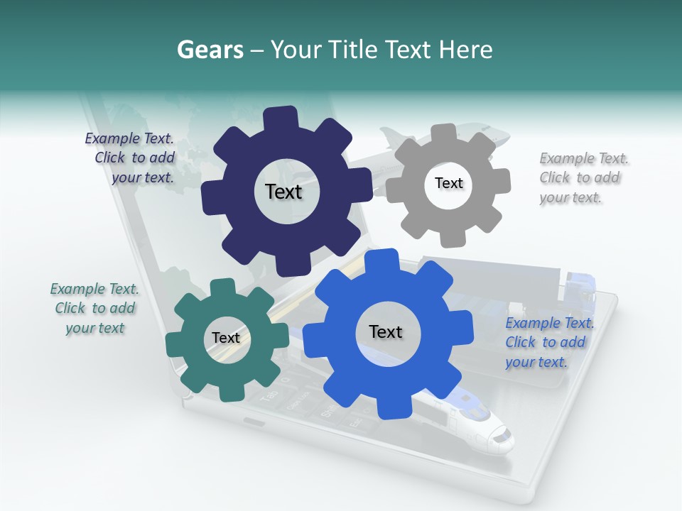 Trailer Haulage Air PowerPoint Template