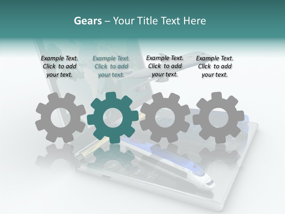 Trailer Haulage Air PowerPoint Template