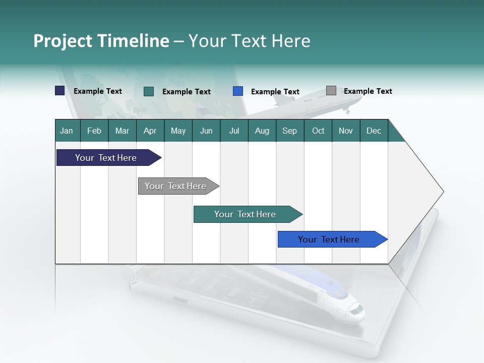 Trailer Haulage Air PowerPoint Template