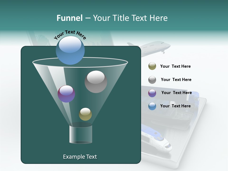Trailer Haulage Air PowerPoint Template