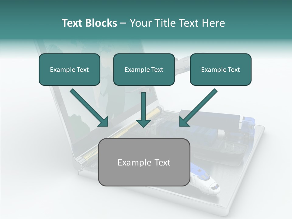 Trailer Haulage Air PowerPoint Template