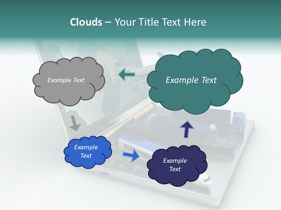 Trailer Haulage Air PowerPoint Template