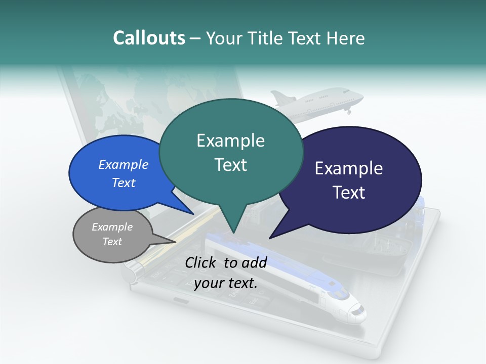 Trailer Haulage Air PowerPoint Template