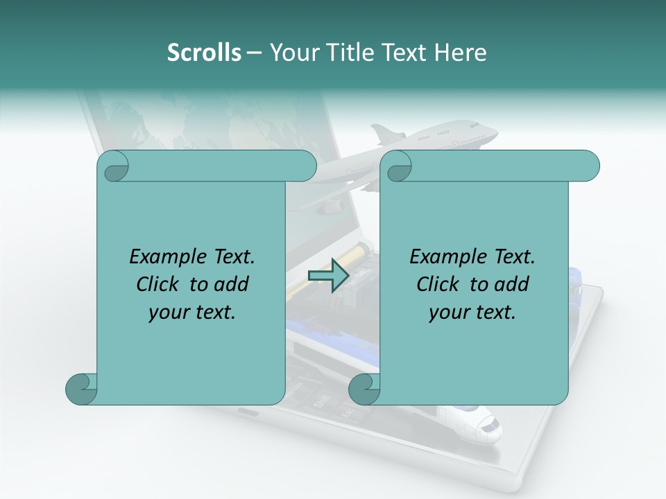 Trailer Haulage Air PowerPoint Template
