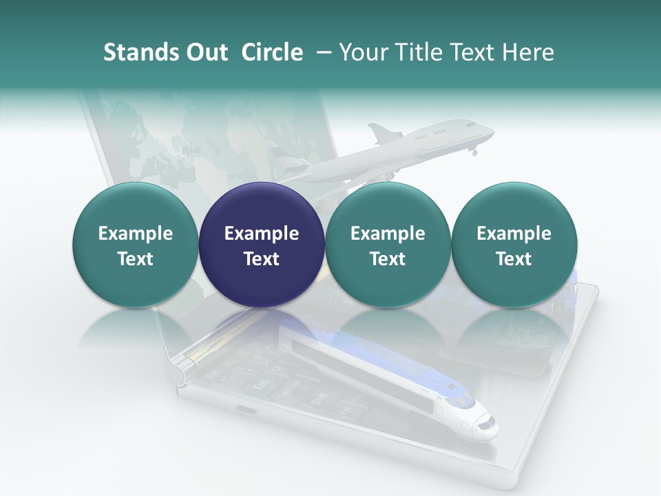 Trailer Haulage Air PowerPoint Template