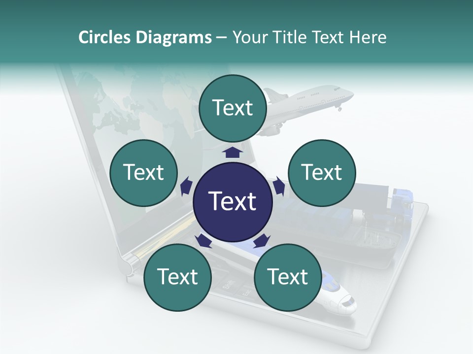 Trailer Haulage Air PowerPoint Template