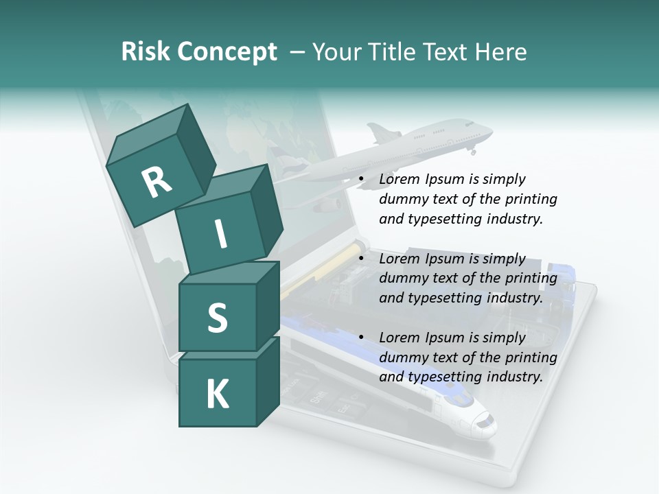 Trailer Haulage Air PowerPoint Template