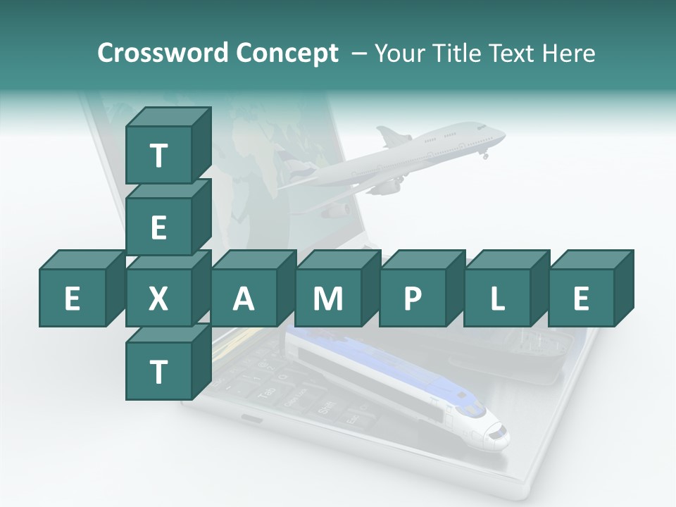 Trailer Haulage Air PowerPoint Template