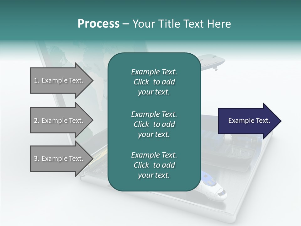 Trailer Haulage Air PowerPoint Template