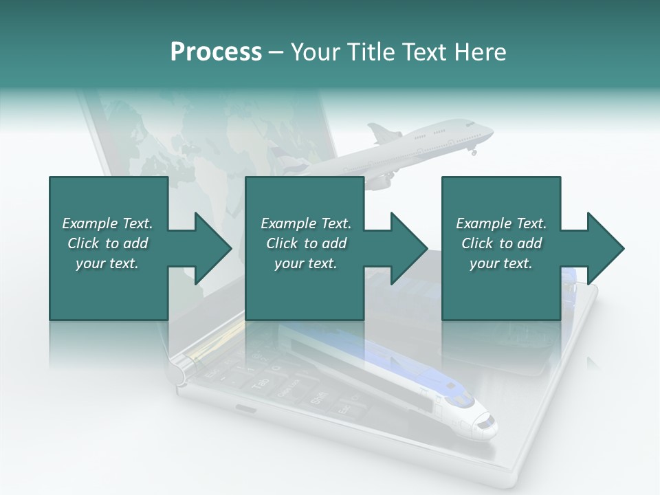 Trailer Haulage Air PowerPoint Template