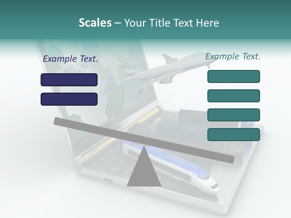 Trailer Haulage Air PowerPoint Template